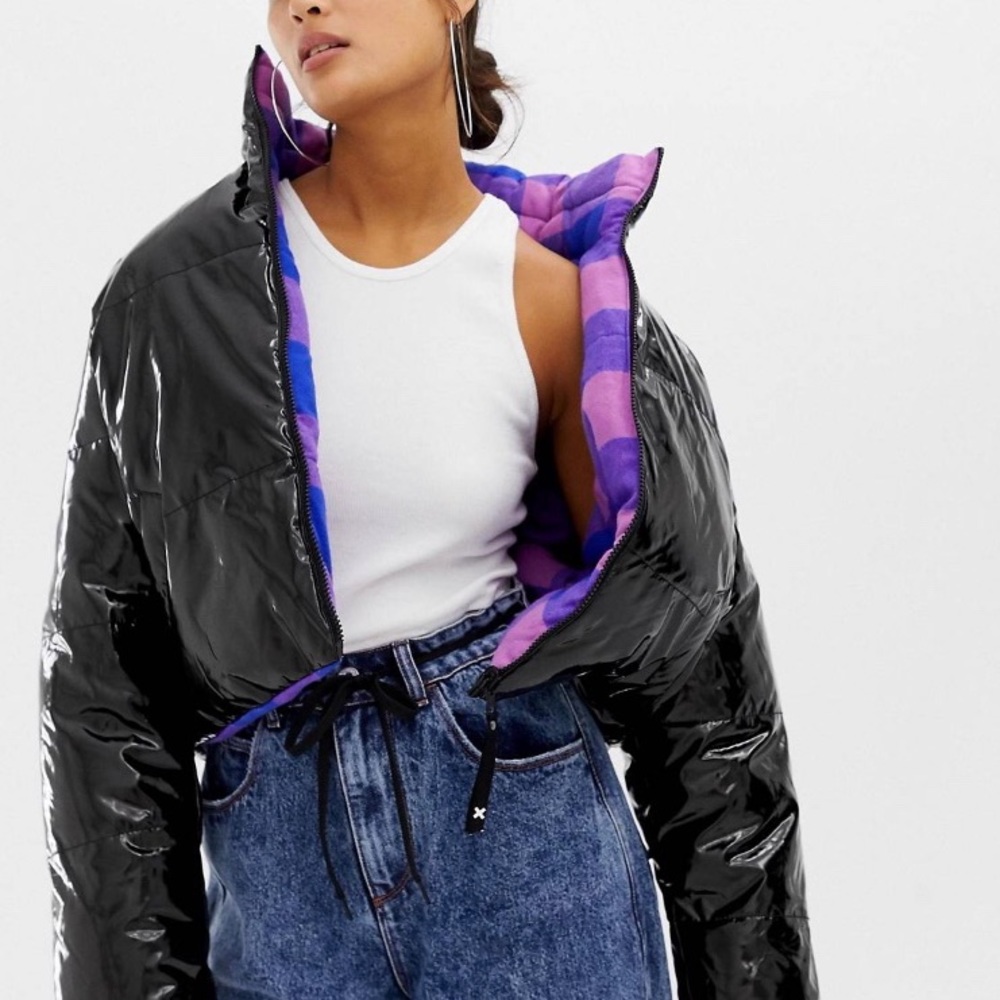 COLLUSION reversible puffer jacket
